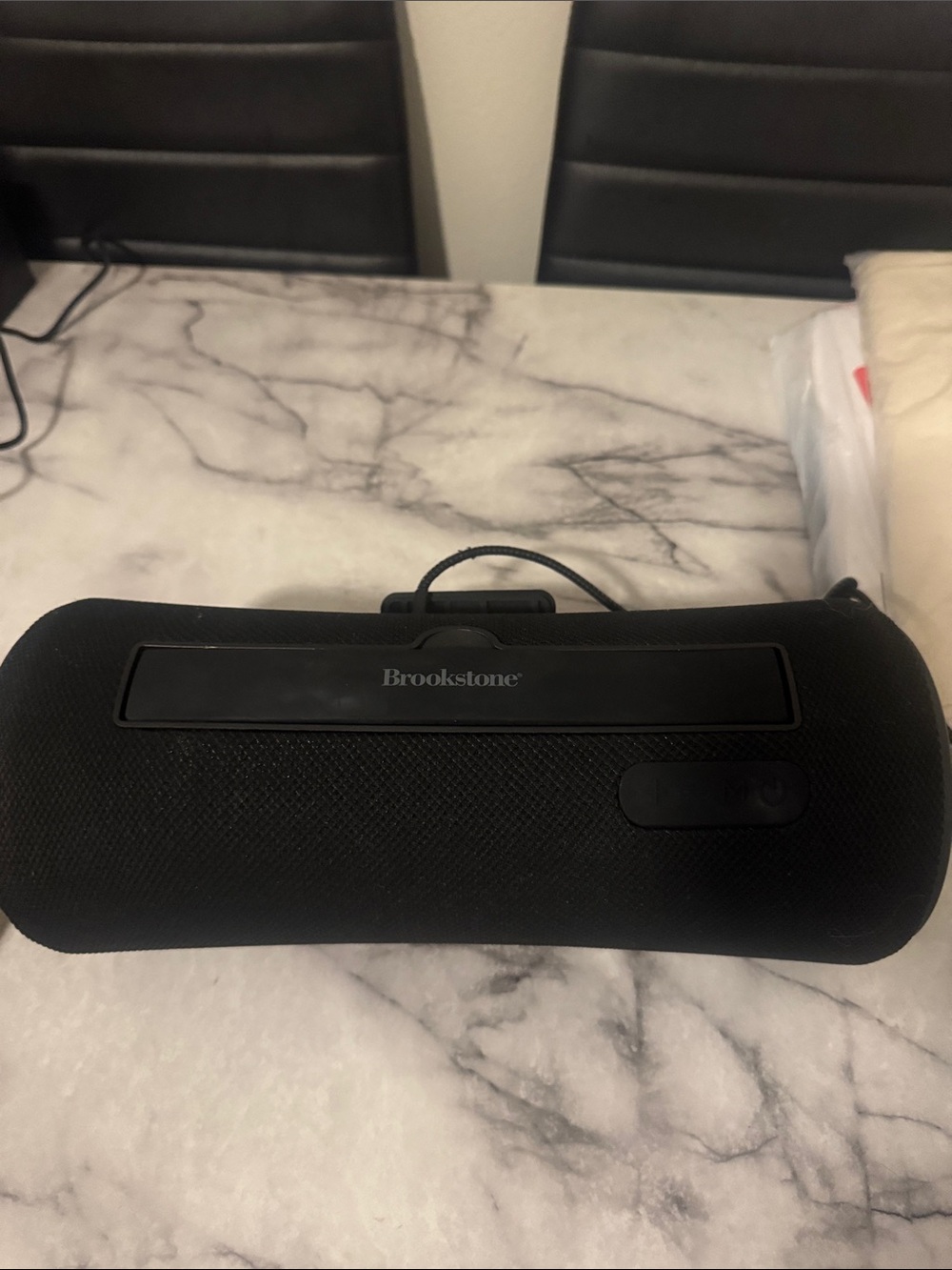 Brookstone Portable Bluetooth Speaker Black Tested
